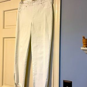 Liverpool white cropped denim jeans